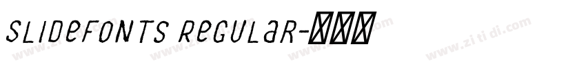 SlideFonts Regular字体转换